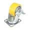 Vestil Polyurethane Swivel With Brake Caster 4 In. Diameter x 2 In. Width 440 lb Yellow/Gray CST-PY-4X2PUA-SWB - alternate 5